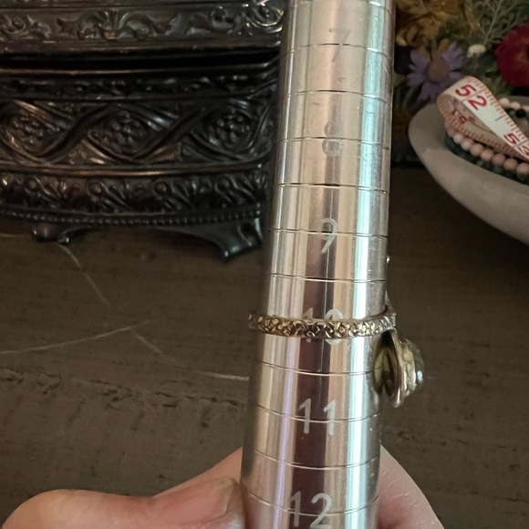 Snake Ring with Genuine Labradorite Stone - Picture 2 of 2